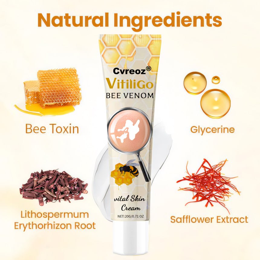 ⏰Last Day Promotion: 60% OFF🔥Cvreoz® VitiliGo Bee Toxin Cream