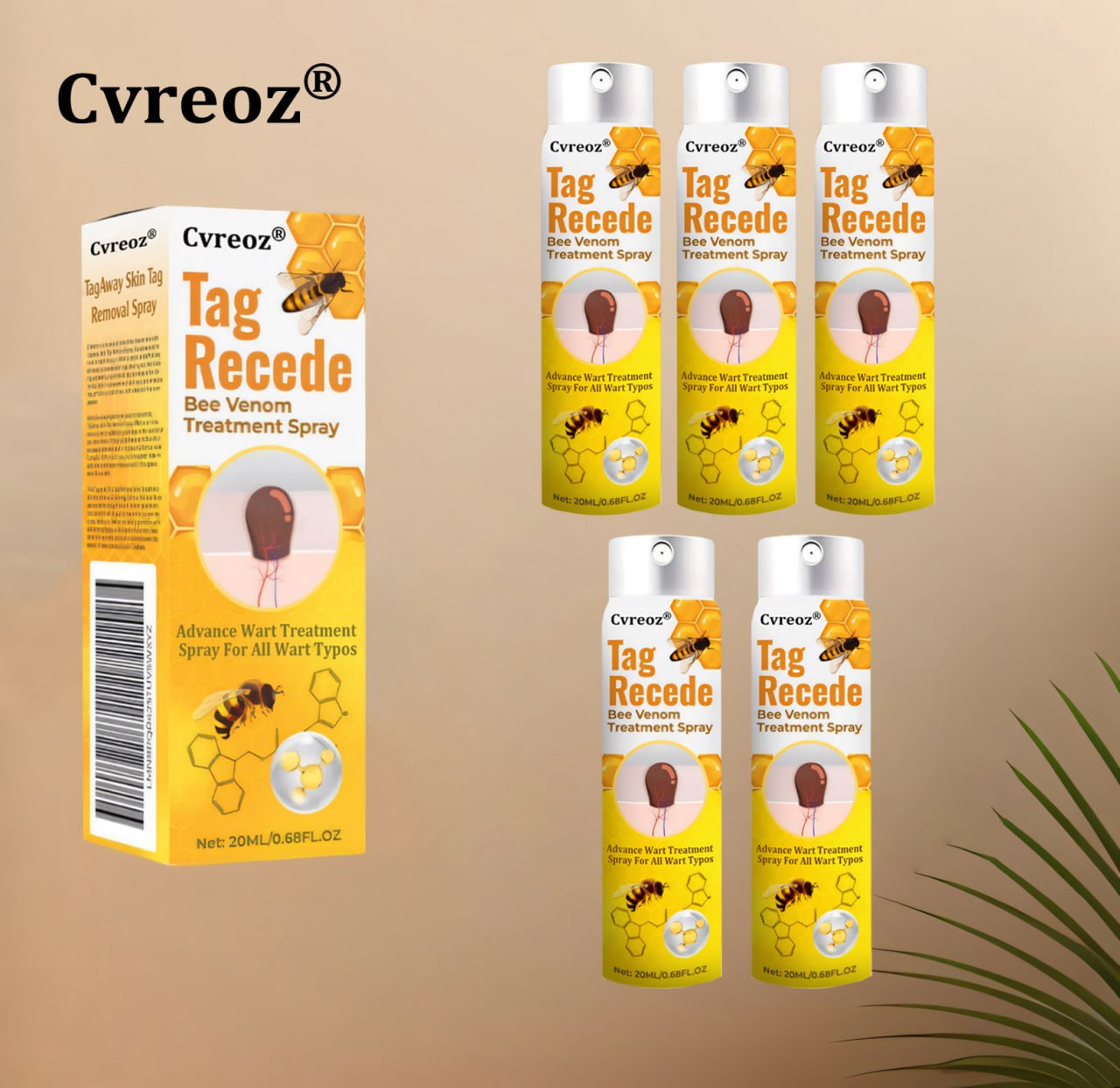 ⭐Cvreoz® TagRecede Bee Venom Treatment Spray 🐝 LIMITED OFFER 60% OFF 💛