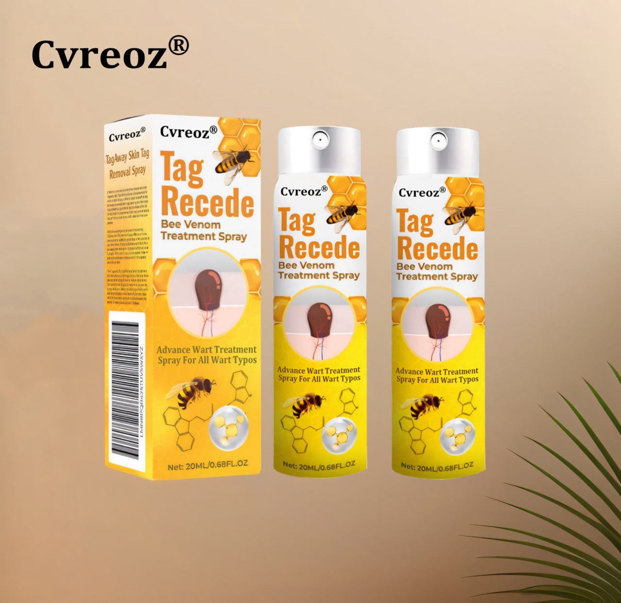 ⭐Cvreoz® TagRecede Bee Venom Treatment Spray 🐝 LIMITED OFFER 60% OFF 💛