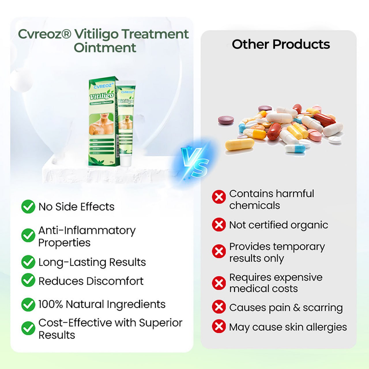 🔥LAST DEAL: 60% OFF🔥 Cvreoz® Vitiligo Treatment Ointment