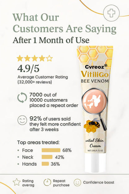 ⏰Last Day Promotion: 60% OFF🔥Cvreoz® VitiliGo Bee Toxin Cream