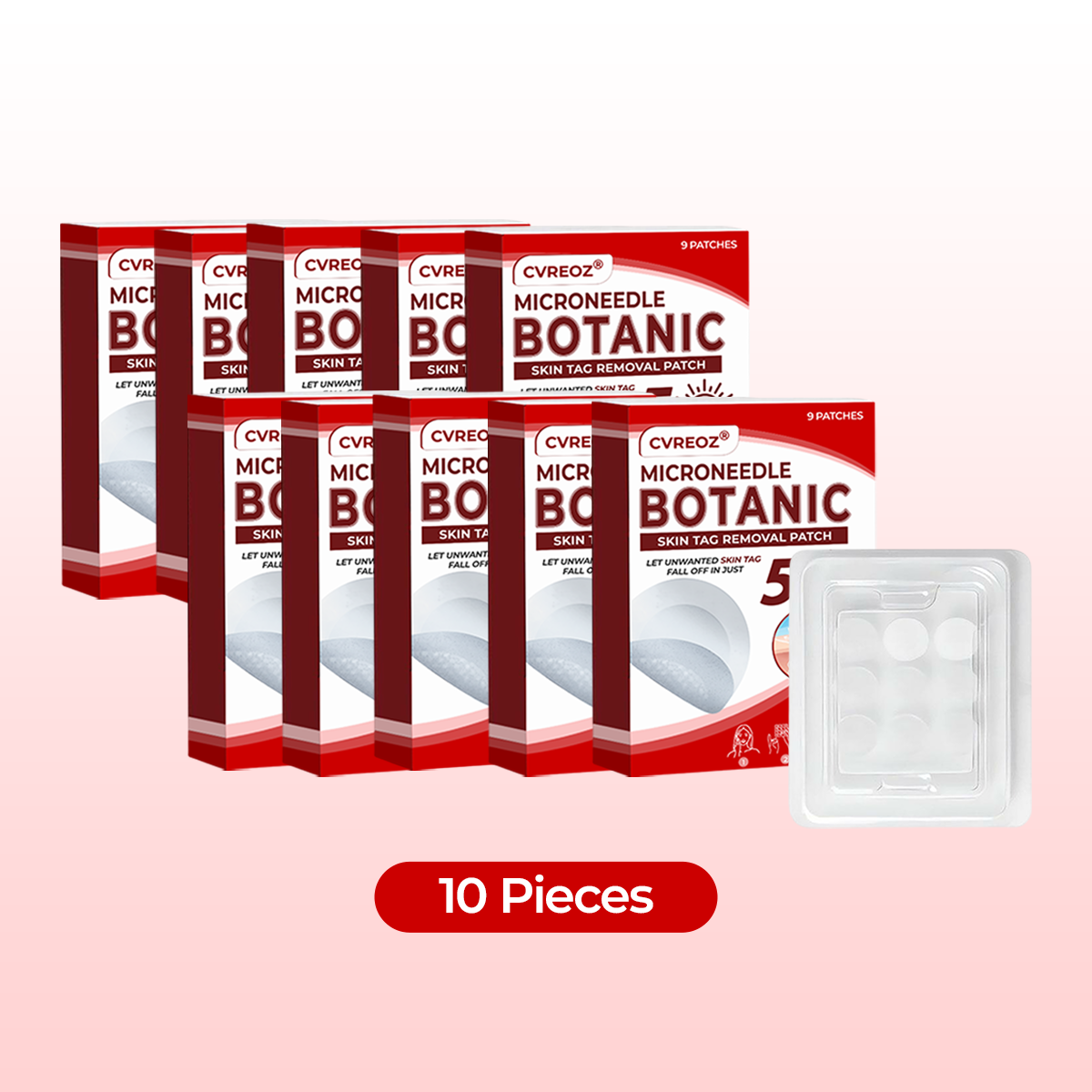 CVREOZ® Microneedle Botanic Skin Tag Removal Patch