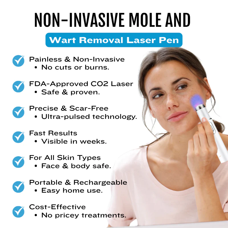 Bikenda® SpotlessDerm Mole and Wart Laser Pen