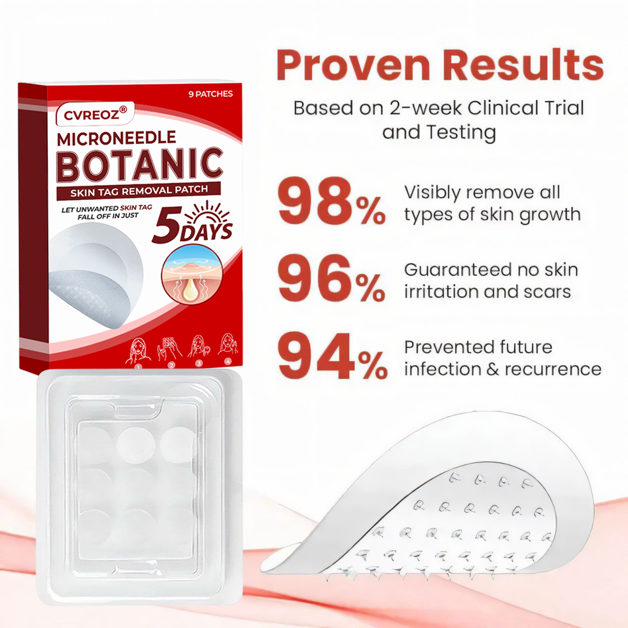 🔥 Last Day: 60% OFF ⏰ CVREOZ® Microneedle Botanic Skin Tag Removal Patch