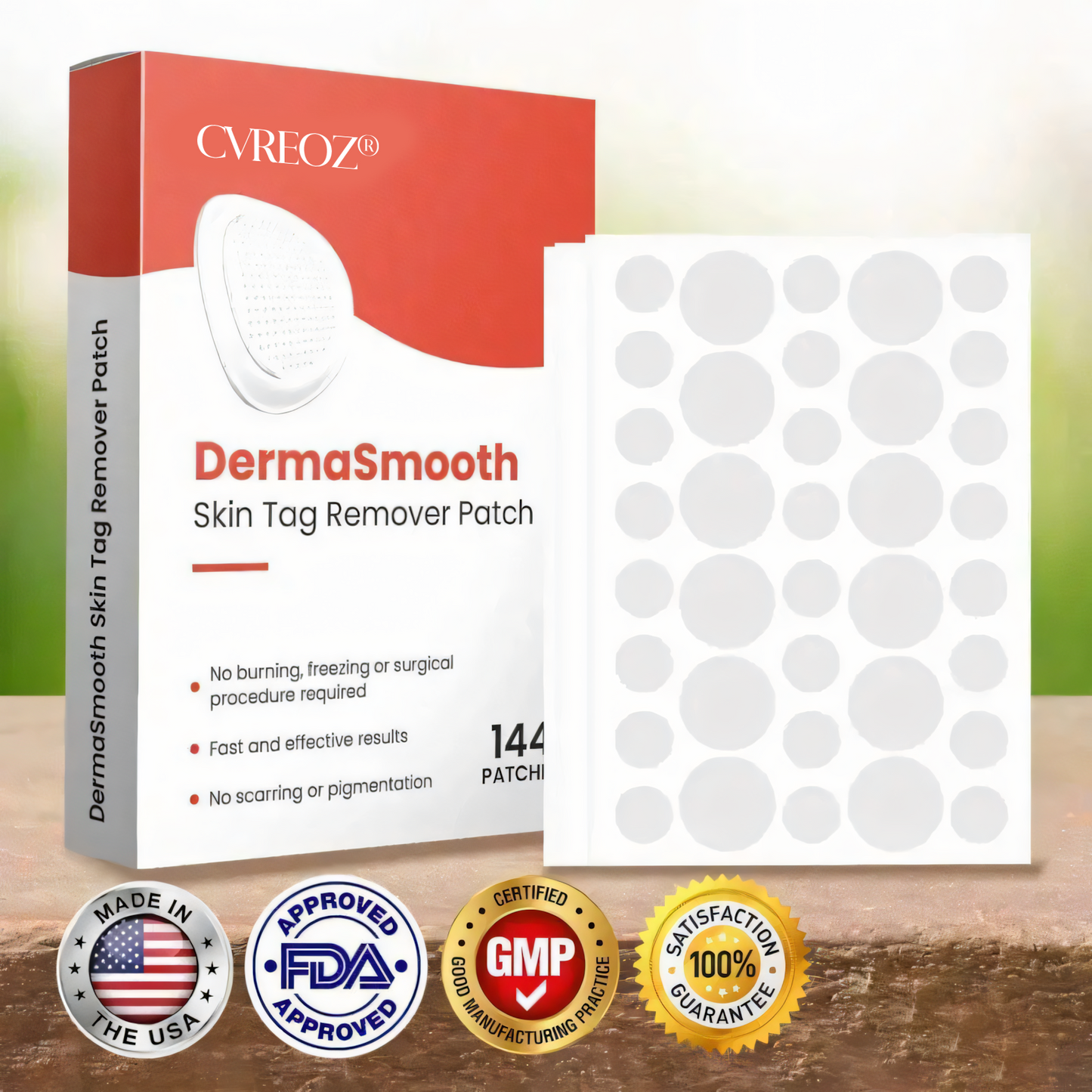 CVREOZ® DermaSmooth Skin Tag Remover Patch 🔥 Special Deal: 60% OFF ⏰