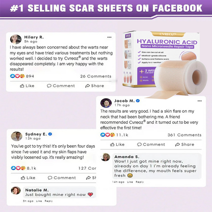 CVREOZ® Hyaluronic Acid Nano Microneedle Repair Tape⏰Limited Offer: Up to 60% OFF🔥