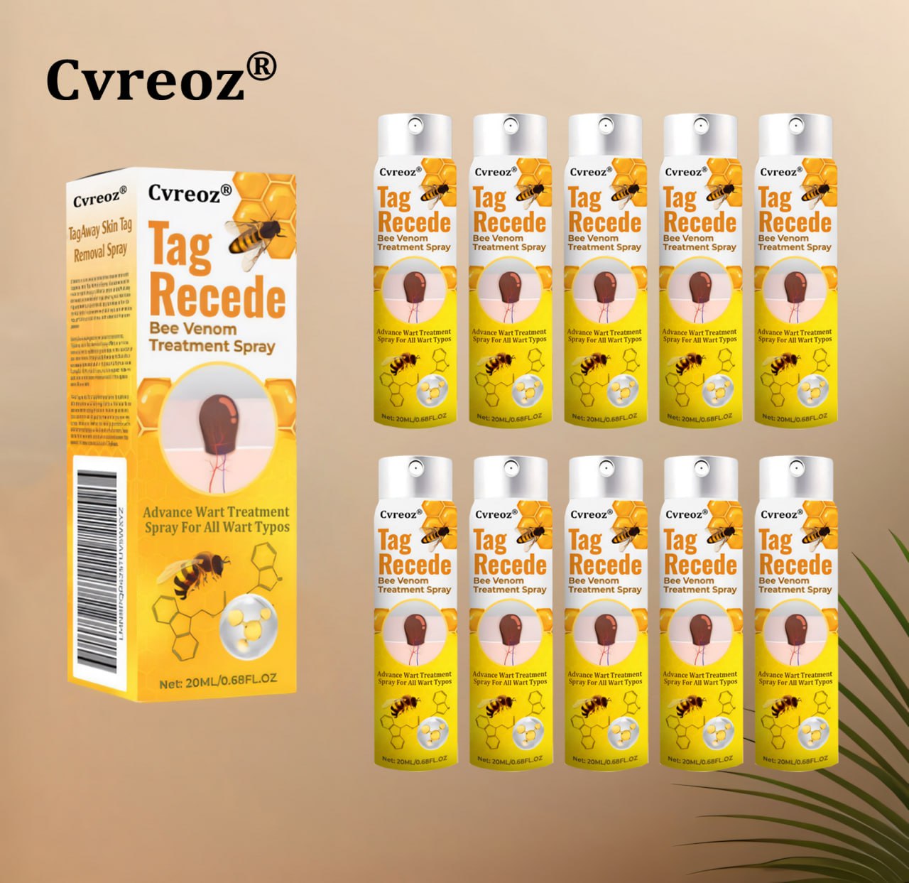 ⭐Cvreoz® TagRecede Bee Venom Treatment Spray 🐝 LIMITED OFFER 60% OFF 💛