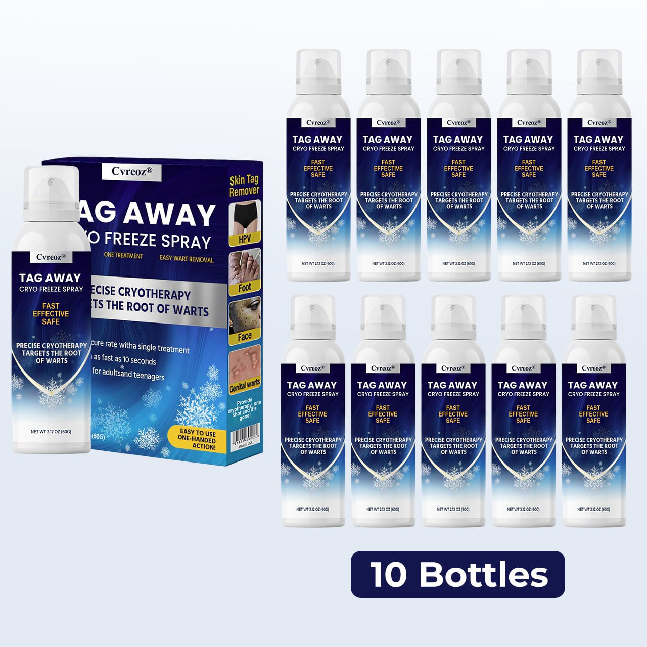 Cvreoz® TagAway Cryo Freeze Spray