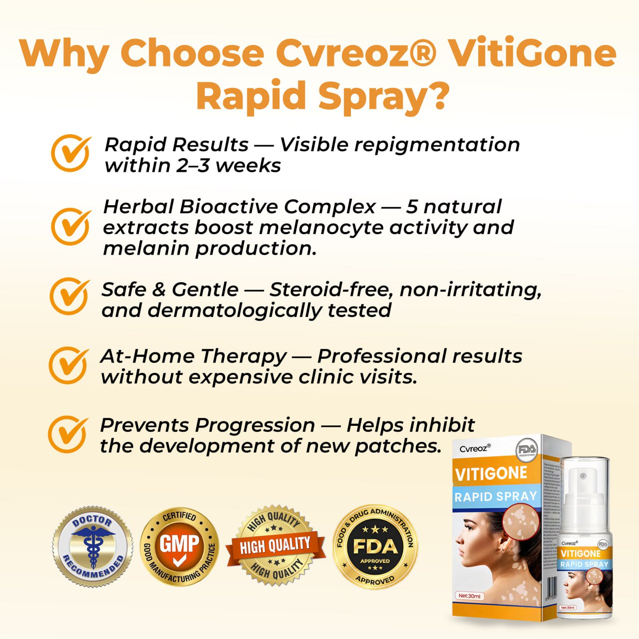 Cvreoz® VitiGone Rapid Spray