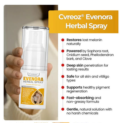 ⏰Last Day Promotion: 60% OFF Only This Week!🔥 Crveoz® Evenora Vitiligo Herbal Spray